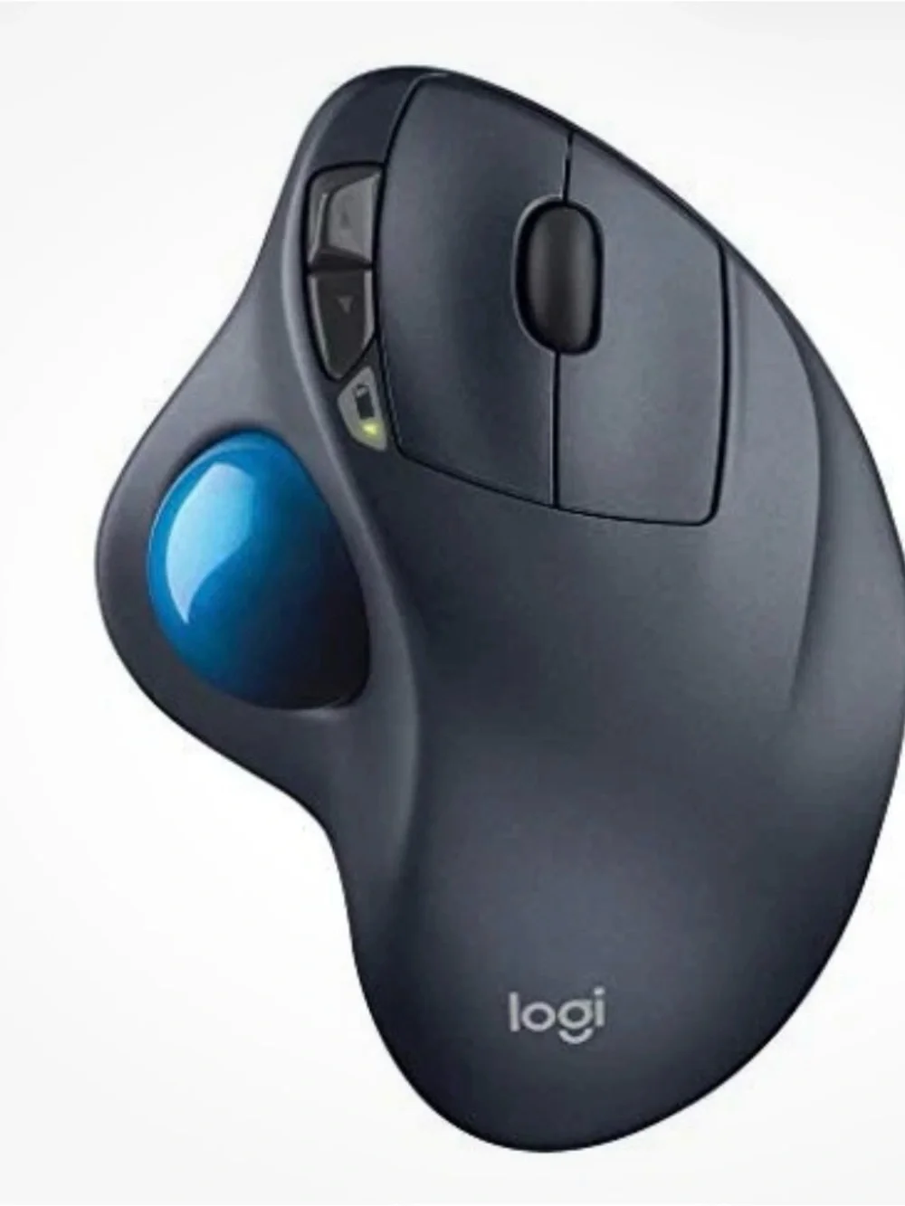M570 Ergonomic Wireless Trackball Mouse - Graphite with Blue Ball Conditions